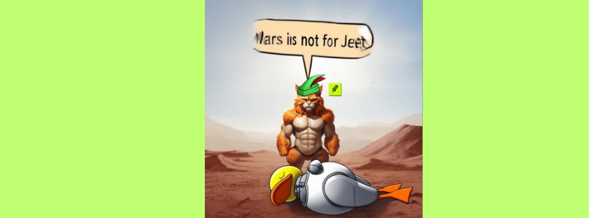 RobinApeCat's tweet photo. "Mars is not for Jeets" https://t.co/CkC2TyfY4s