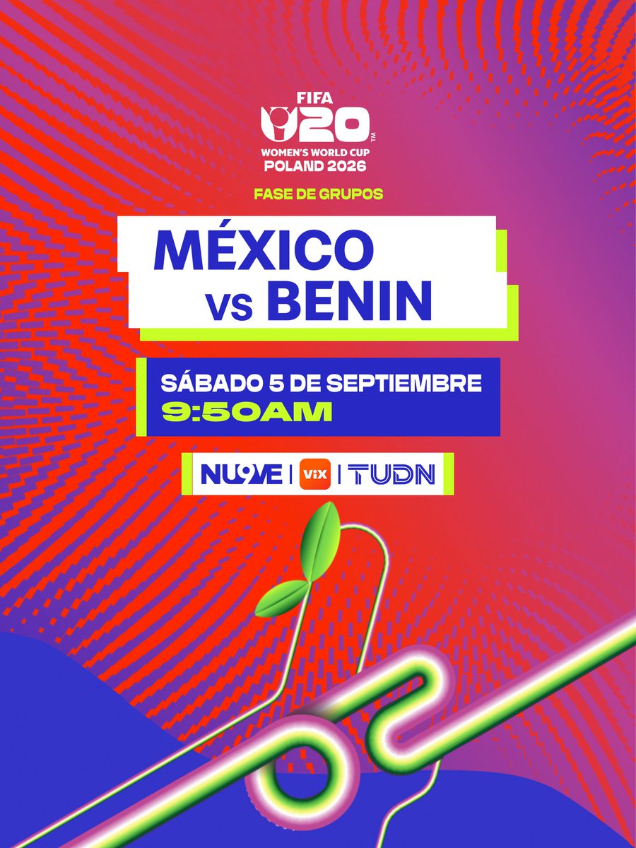 TUPrensa's tweet photo. 🇲🇽 @MiSeleccionFem arranca su camino en la Copa del Mundo y va con todo por la victoria. 🙌

 México vs. Benín 
⏰ Hoy | 9:50 a. m.
📺 El #Nu9ve | @VIX | @TUDNMEX 

#TUPrensa https://t.co/98QSmCm97u