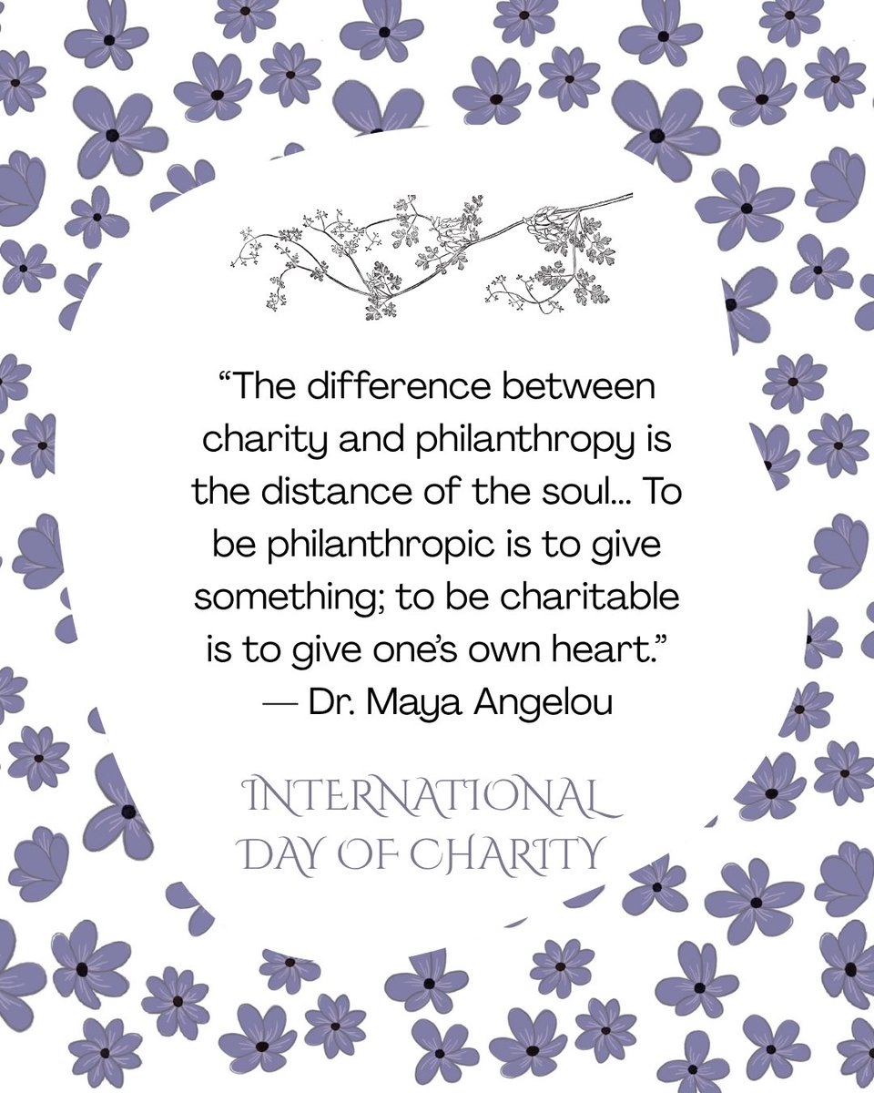 DrMayaAngelou's tweet photo. 🤝 This #InternationalDayOfCharity, we honor Dr. Maya Angelou’s belief in service, compassion, and giving back.

Her spirit lives on through the Dr. Maya Angelou Foundation, supporting education, health equity, and opportunities for future generations. 💛

#MayaAngelou https://t.co/ZGp8RpHEyv