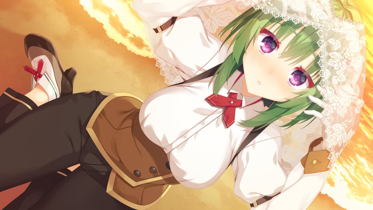 theaugusthail's tweet photo. Orie from Angelic Chaos Reboot is the the dedicated servant to her royal princess.

She's very loyal as her bodyguard, which resulted in her being a stick in the mud.

So how is it…that the harshest side character...ended up having the absolute cutest expressions in the game. https://t.co/a7t4DiMAjm