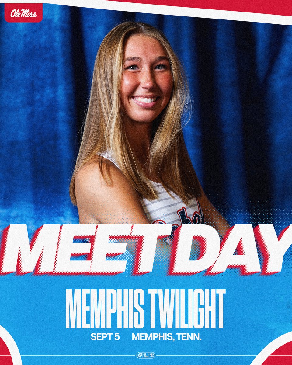 OleMissTrack's tweet photo. The season opener is HERE!

PREVIEW: https://t.co/lhdsnwN4sP

🏃 Memphis Twilight
📍 Memphis, Tenn.
⏰ 9:20 p.m. (Women); 10 p.m. (Men)
📊 https://t.co/Zbul4Bo2qO

#HottyToddy https://t.co/fC1bSezjfH