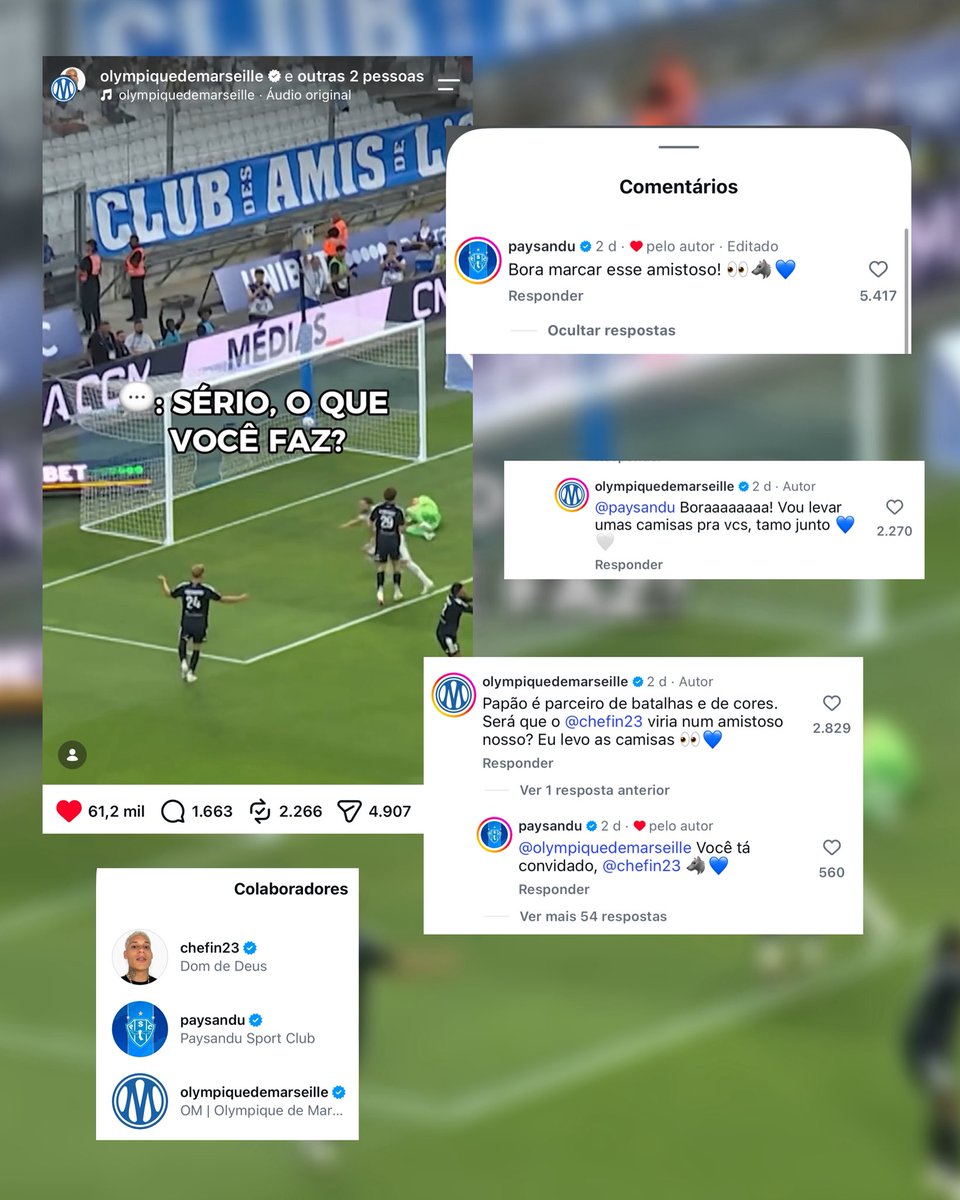 wellisonvas's tweet photo. UM COLLAB DE RESPEITO! 🇧🇷🤝🏼🇫🇷

Na última quinta-feira (03), tive o orgulho de ter intermediado, juntamente com o adm do clube francês Olympique de Marseille, uma das collabs mais importantes das redes sociais do Paysandu Sport Club. https://t.co/1xol4rYXi9