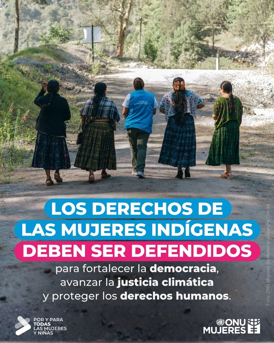 onumujeresgt's tweet photo. La conmemoración de este día nos recuerda la importancia de garantizar la participación plena, efectiva y significativa de los pueblos indígenas en la toma de decisiones que afectan sus vidas, sus comunidades y su futuro. https://t.co/KKZaA3PBAA