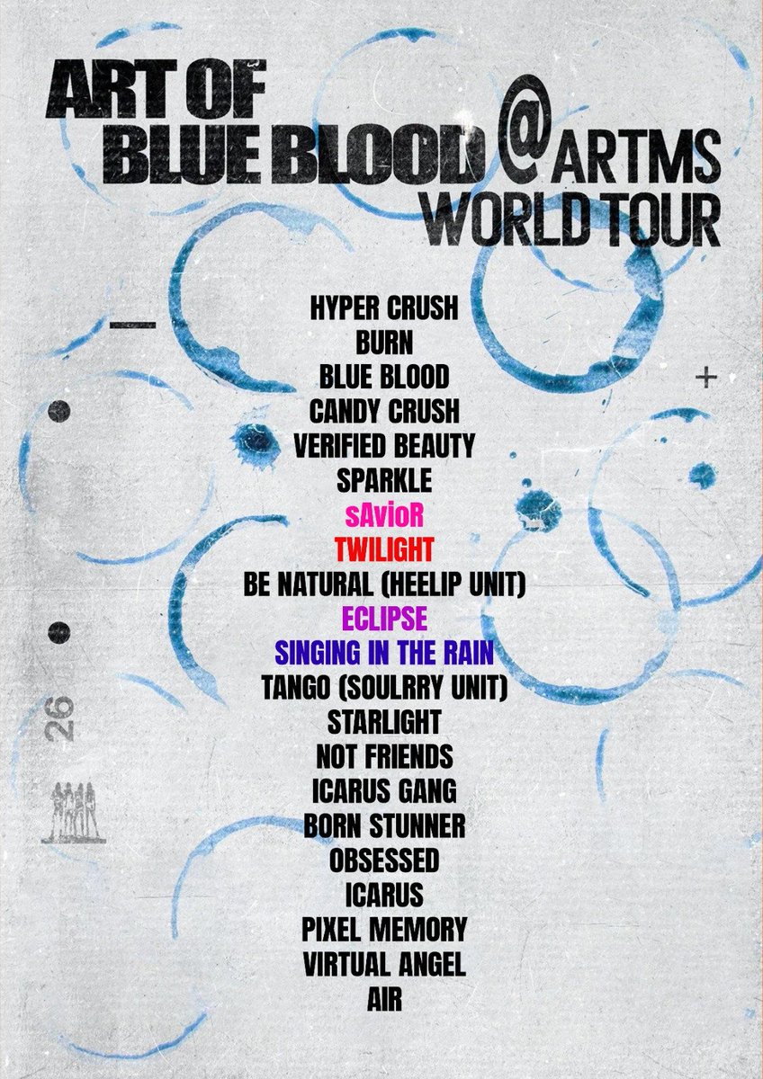 loonapubli's tweet photo. Setlist #ARTMS <Art of BLUE BLOOD> https://t.co/RKN8fkO2ew