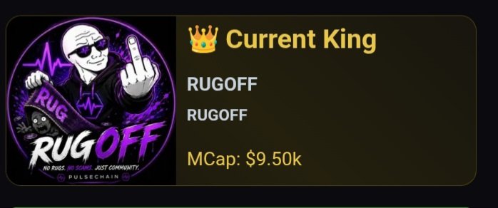 Ensabet's tweet photo. $RUGOFF 😎
IT'S KING BABY 

$EXTRACTOR > $INJECTOR > $RUGOFF > REPEAT

0xcd5ae4c856461b1cfa767b17ed59153746a93805 https://t.co/hHvO96R2dl