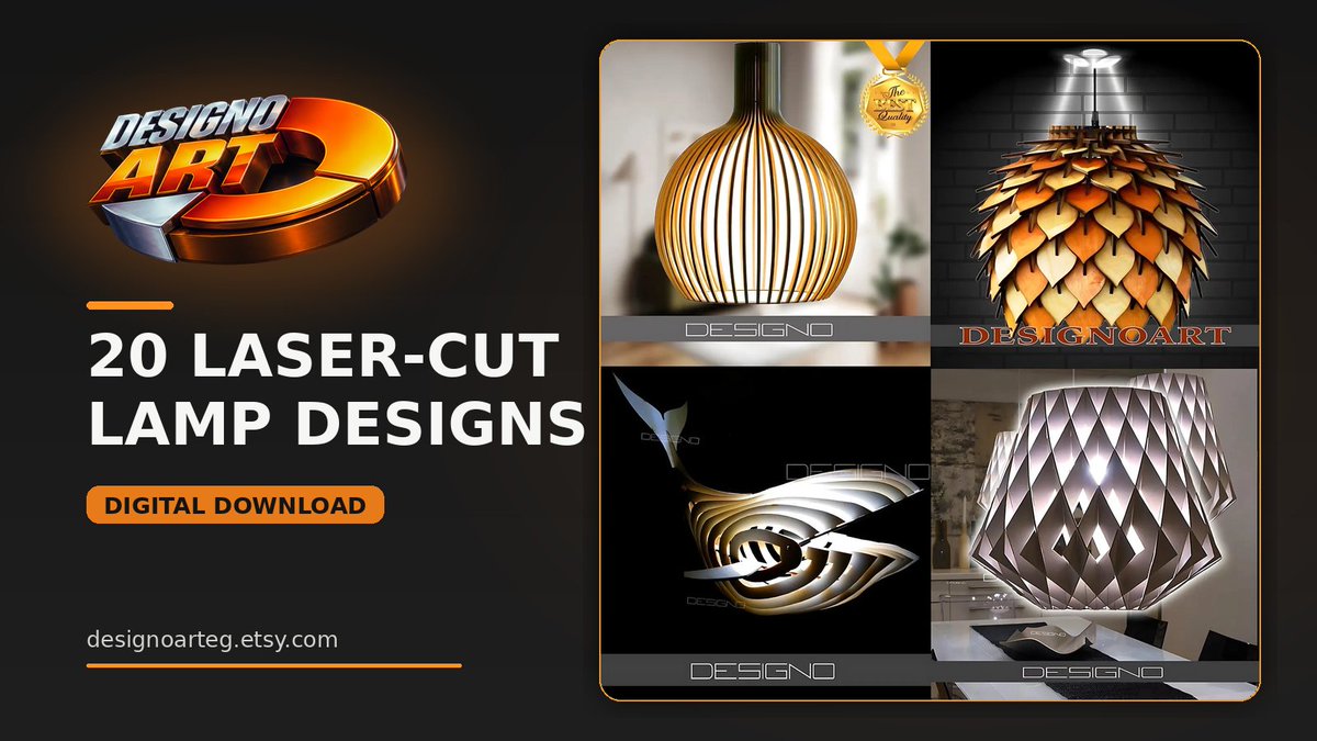 AshrafGhwil's tweet photo. One download. 20 wooden lamp designs for your next laser-cut project. Includes SVG, AI, DXF, CDR &amp; PDF files for laser/CNC workflows. Digital download only—no physical lamp shipped. Get the files:
https://t.co/N0VbatLfP7
#designoarteg #AshrafGhwil https://t.co/CDZIUIv6R5