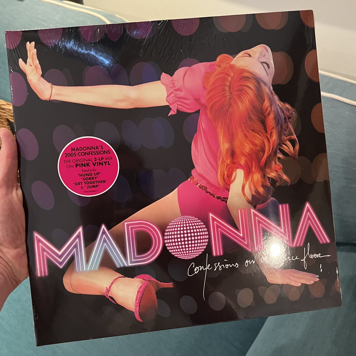 MadonnaM4nia's tweet photo. Love it when more of my #madonna collectibles turn up unexpectedly. This time it’s the #pinkvinyl #COADF and the #ohfather French 7” single. A happy day for me :-) https://t.co/AXMshFr1BX