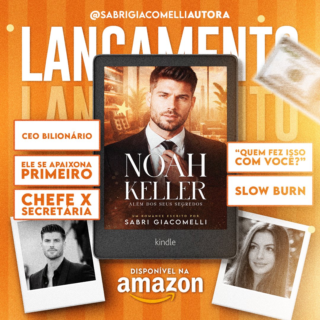 SindyBicalho's tweet photo. 🚨 LANÇAMENTO! 🚨

​CEO bilionário que se apaixona primeiro + chefe x secretária + a trope do "Quem fez isso com você?". Noah Keller é sua próxima obsessão! 🔥

​📖 Leia agora na Amazon e K.U.:

🔗 https://t.co/Y6Vo8k6ylH

​#BookTwitterBR #NoahKeller #KindleBR #RomanceCEO https://t.co/k2uqO1y8Vr