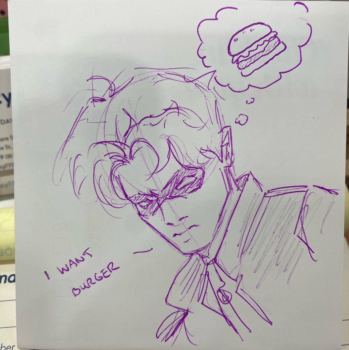 yyuo_2's tweet photo. he want burger https://t.co/W0xKWP5Y9f