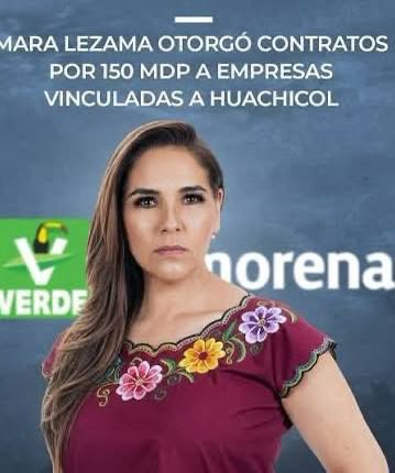 VigiaCiudadano7's tweet photo. TRISTE ADIÓS DE MARA, ¡PERO “HINCHADA” DE BILLETES!

Con un agravado penúltimo año de “gobierno”, sólo comparable con el de Mario Villanueva, la mandataria Verde, Mara Lezama, a unas horas de su IV informe, está totalmente abandonada por el partido con el que se pinta, que rechazó públicamente sus conductas, la más reciente la denuncia de haber sido cómplice, junto con tres munícipes, de cinco empresas “huachicoleras” y factureras de “Tabasco Capital”, con contratos amañados por 151 millones de pesos, pese a ser investigadas por la Fiscalía General de la República (FGR) por contrabando de combustible ilícito… 

Que no la “premien” como a Carlos Joaquín:

https://t.co/G2uRQemvUj
