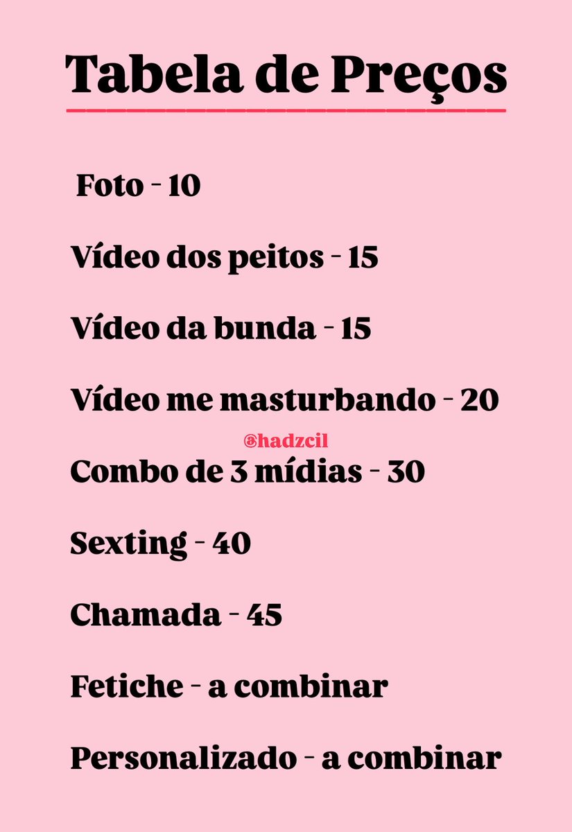 hadzcil's tweet photo. 💋 tabelinha de preços 💋
 #nsfwtwtًً https://t.co/hCnw1XEMnW