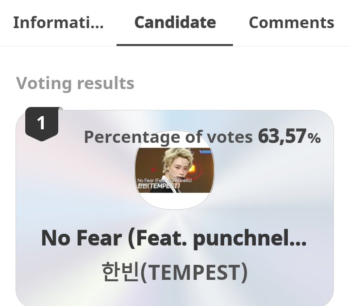 HANBIN_FANPAGE_'s tweet photo. 🥳 Congratulations to @HANBIN_twt_ for winning 1st place in the 'Stage Champion' category on Idol Champ! 🎉

Thank you everyone for your hard work!!!❤

#No_Fear #HANBIN
#Heung_Hanbin https://t.co/5xqx8r7vDG