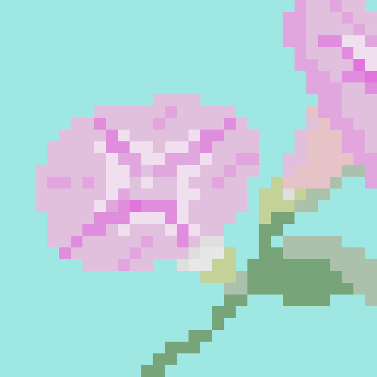 ff0rllnrtn's tweet photo. 朝顔〜！！来年の楽しみの一つ
#ドット絵　#pixelart https://t.co/AEqVenyige