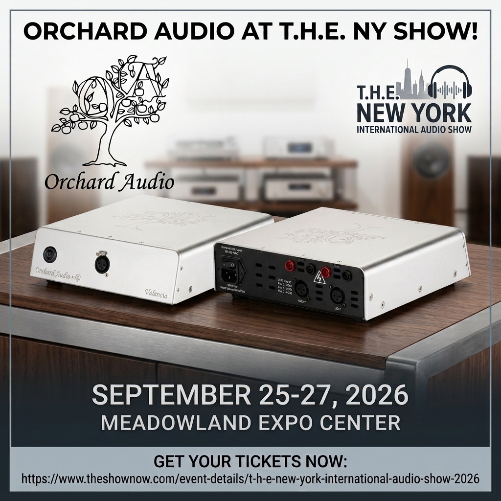 OrchardAudio's tweet photo. Join Orchard Audio at @onlyattheshow NY International Audio Show, Sept 25โ27 at Meadowlands Expo Center! ๐ง
Stop by to hear our new Valencia amplifier live in action.
๐๏ธ Tickets: https://t.co/KYpV0uYpC5
#headphoneamp #HiFiaudio #hifisound #audiophile https://t.co/HbZJfuStWE