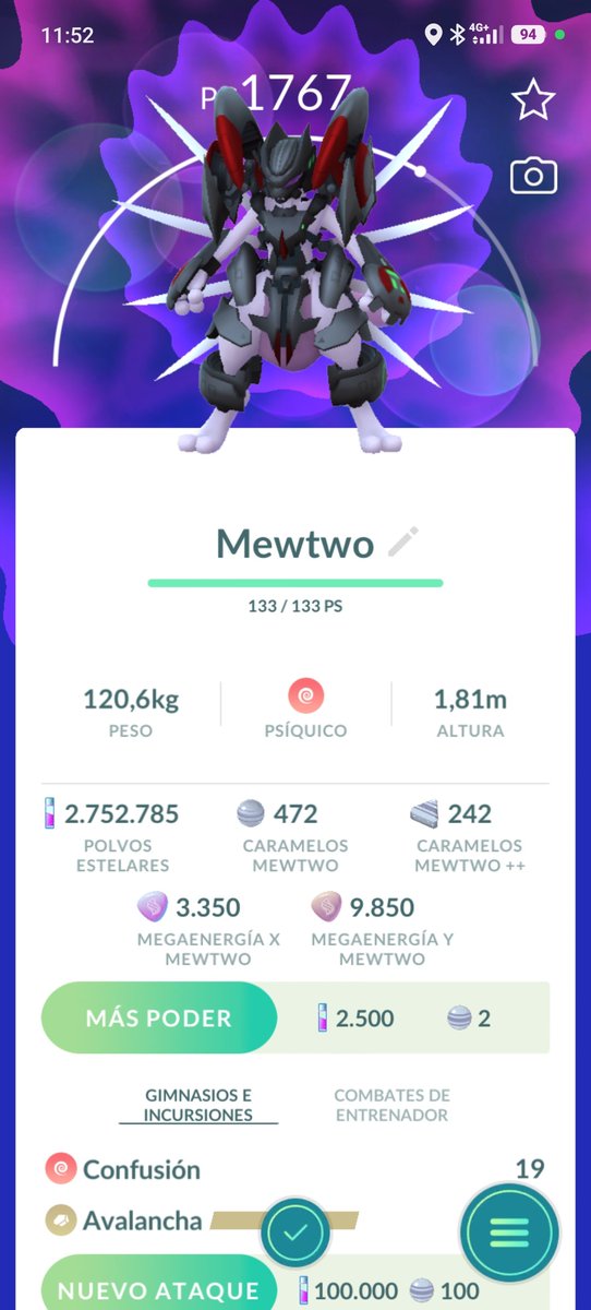 Aquatic370's tweet photo. Bueno, hoy ha sido un día bastante bueno. Ya tengo a Mewtwo Acorazado, que no lo tenía. Luego me ha tocado Latias en el pase de agosto, a Wyrdeer y después a Chesnaught en el pase GO de Mega-Clausura. https://t.co/JOOZGSsm94