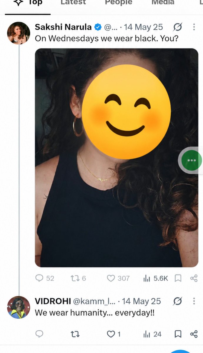 kamm_less's tweet photo. Got blocked for wearing humanity...😭😭
#blockStory
Action: Reaction: https://t.co/BX5tbqdpa0