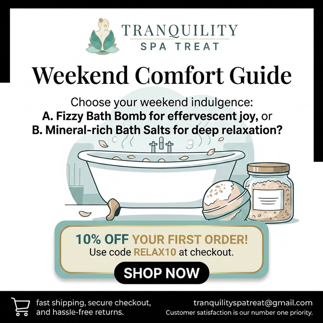 TranSpaTreat's tweet photo. Choose bath bombs or bath salts for your weekend soak, comment your pick, then Shop Now for at-home tranquility; email tranquilityspatreat@gmail.com—Customer satisfaction is our number one priority. #BathBombs #BathSalts #SelfCare #Relaxation #SpaAtHome #ShopNow https://t.co/5BTdzKzmTh