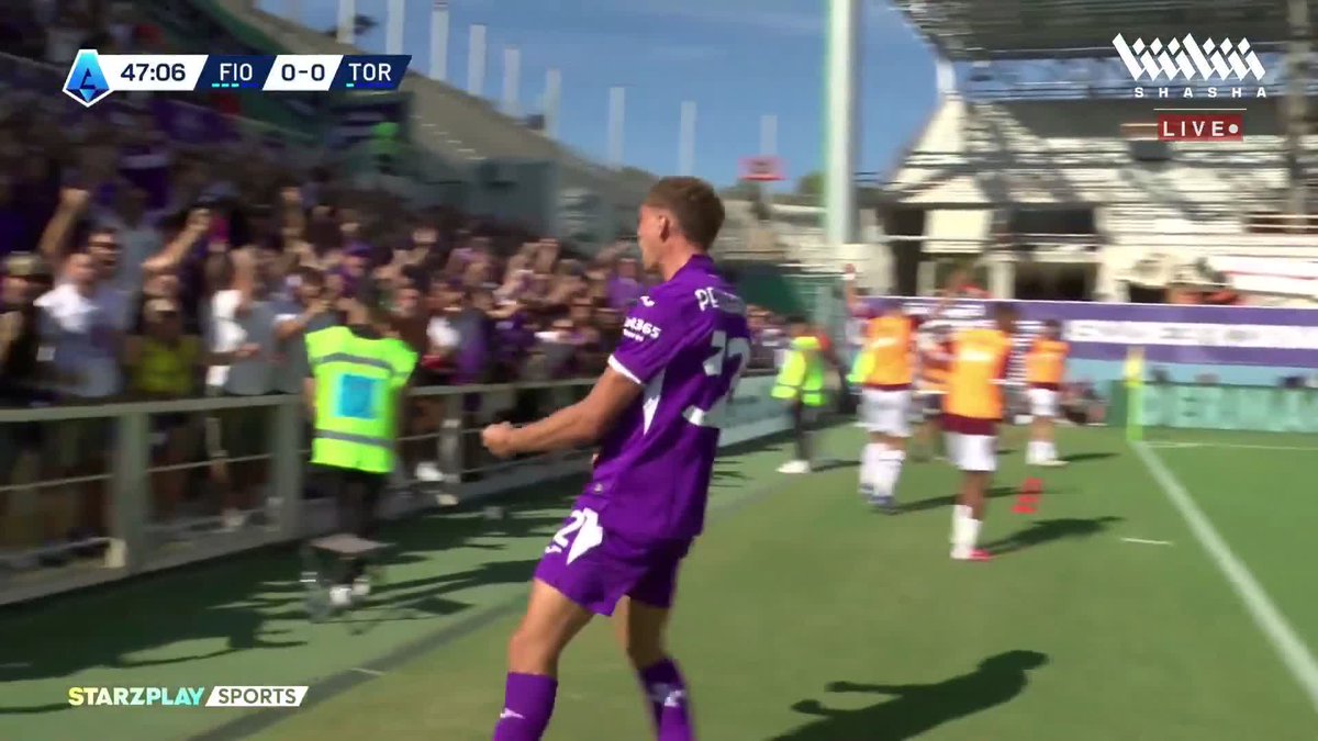 ماتيو بيليغرينو يسجل الهدف الأول لفيورنتينا بمرمى تورينو بالدوري الإيطالي 