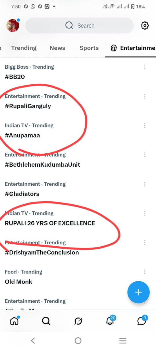 Chandra86721087's tweet photo. #Anupamaa #RupaliGanguly
Her show ht,her ht and tagline trending 😍😍😍🧿🤩 
RUPALI 26 YRS OF EXCELLENCE https://t.co/MLRRYuQjQd