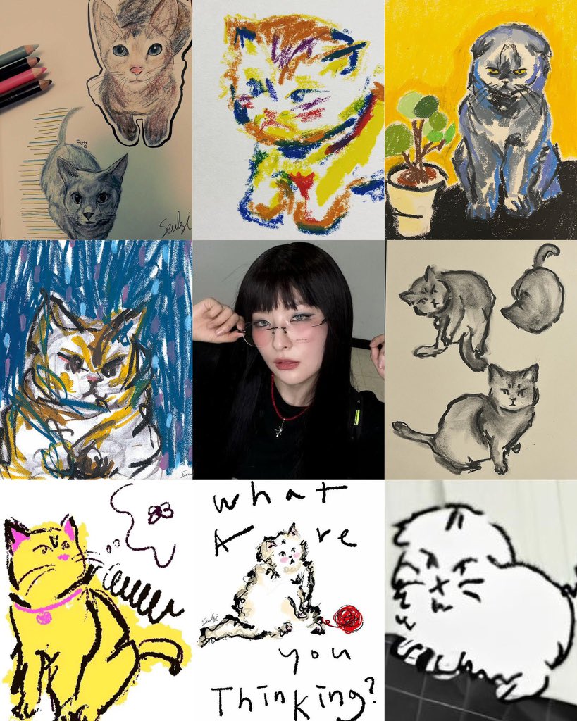 ksgdinas's tweet photo. seulgi cat art https://t.co/X0qVO5brqW