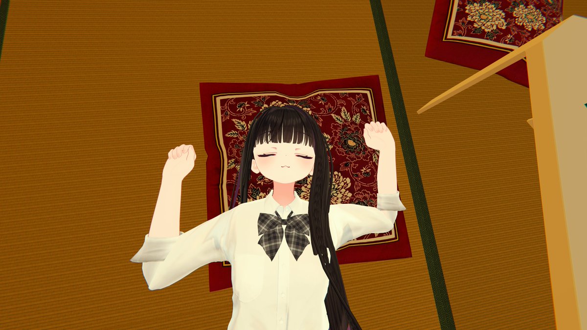 haruno_vrc's tweet photo. 今夜は少しひんやりしてて絶好のスヤスヤ日和～ https://t.co/JKFzL2Irmv