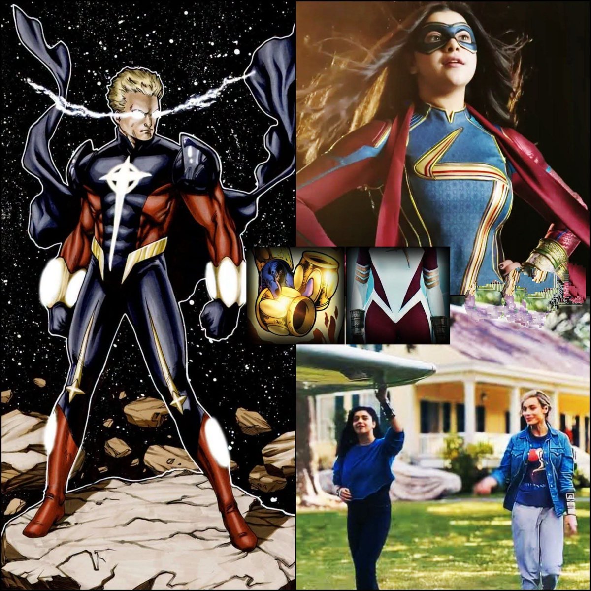 moviestrackon's tweet photo. 'HOW MARVEL STUDIOS MERGED QUASAR & KAMALA KHAN INTO ONE CHARACTER'
Kamala Khan was a Human/Inhuman hybrid in Marvel Comics. Her powers came from her Inhuman gene and she never used Bangles ..
Follow comments 🎁
#Quasar #MsMarvel #KamalaKhan #QuantumBands #CaptainMarvel https://t.co/AeXPfN1D5w
