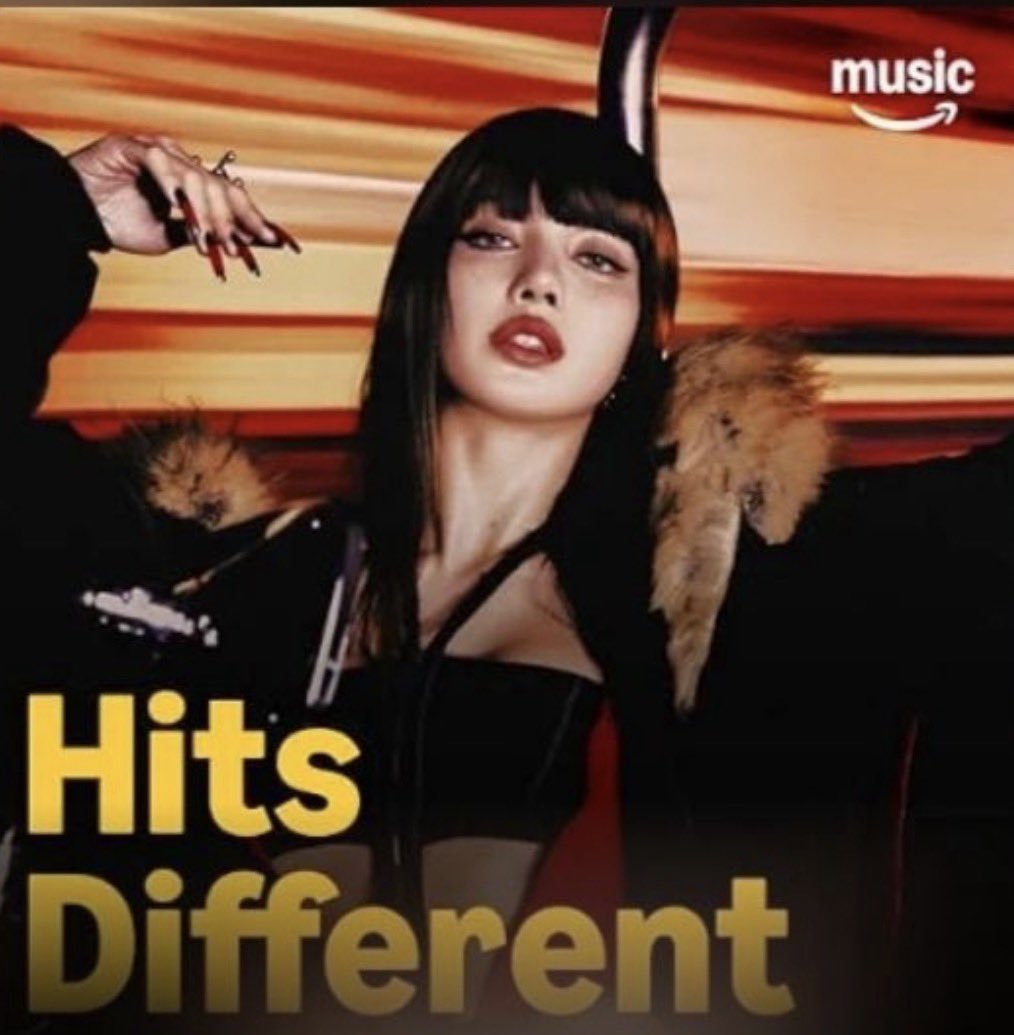 lalaluvlalisa's tweet photo. #LISA on the cover of Kpop Now and Hits Different playlists by Amazon Music. https://t.co/4GcdUYqATE