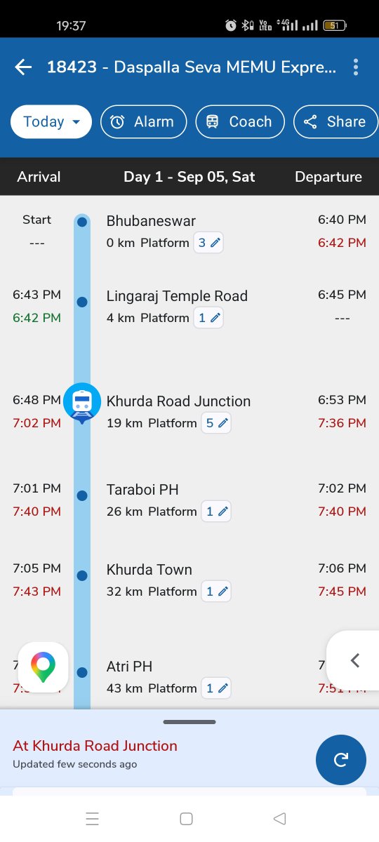 chitt_5874's tweet photo. @Rail_Minister @bhartiyarailrb @bhartiyrailways @PMOIndia @EastCoastRail train no 18423 इस ट्रेन को और कितना समय रोक कर रखेंगे बताइये @Drmkhurdha @EastCostRail ontime fail all time एक ही ट्रेन जा रहा है इस रूट में तो क्या प्रॉब्लम हे कि १घंटा रुकना पड़ता हे @RailMadad https://t.co/sWiJE54EiT