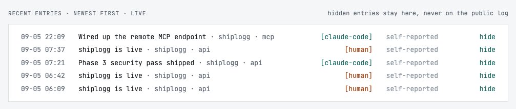 chuawenching's tweet photo. Day 3 - ship #4

Remote MCP endpoint, JSON-RPC 2.0 over HTTPS, as a Rails controller. Three tools: log_ship, list_recent, stats. https://t.co/xJsbKG9BV0