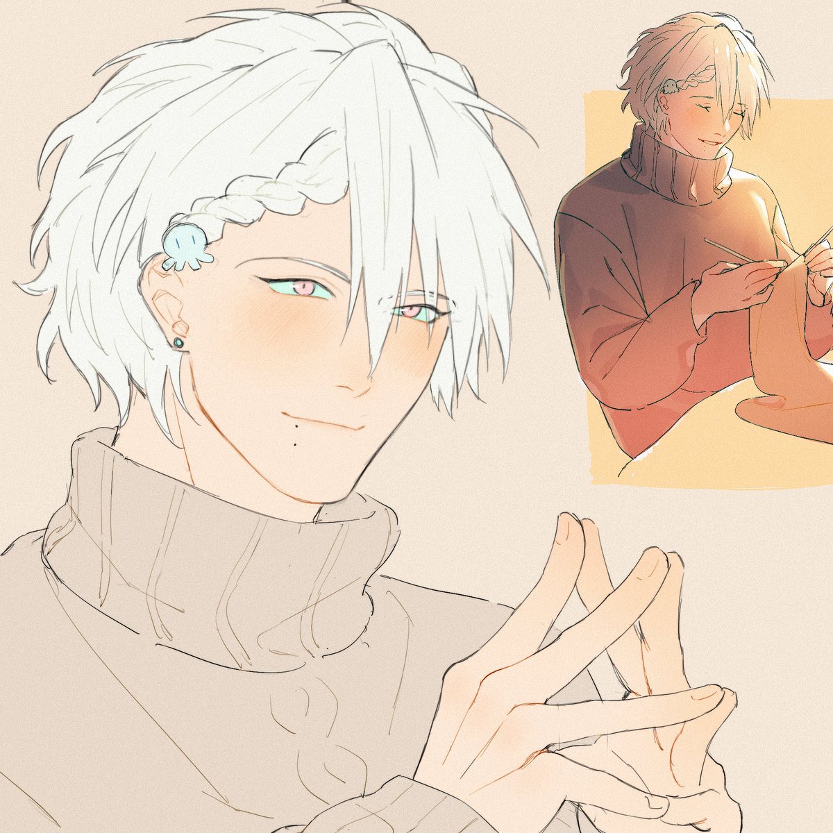 wavvvvve_golf's tweet photo. #dmmd 
就是想看侧编发人夫（） https://t.co/3so8OOmZS8