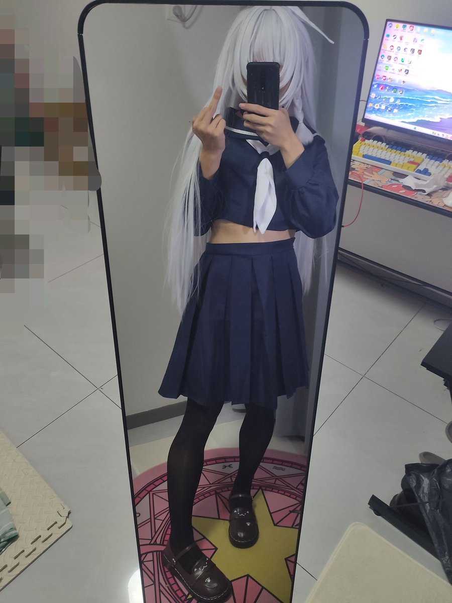 CornKerneI's tweet photo. 杂鱼老师❤️就不给你出彩😋
#男の娘 #伪娘 #BlueArchiveㅤ https://t.co/yA9u0FtyYi