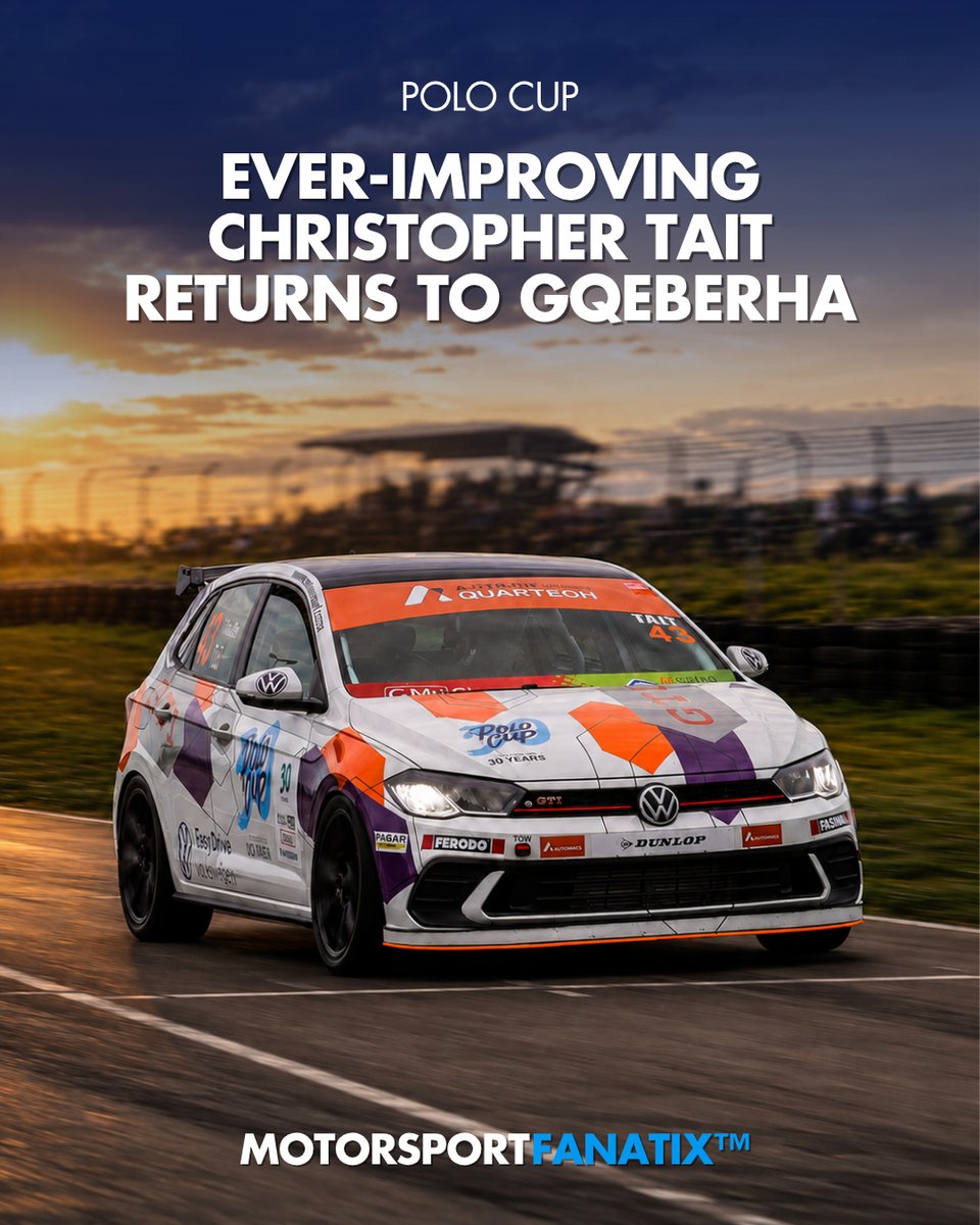 CamelliaFeaa's tweet photo. A maiden Polo Cup podium and a VW Challenge runner-up finish fuel Christopher Tait’s confidence as he returns to Aldo Scribante Racetrack. Can he fight his way back onto the podium this weekend? https://t.co/lKzy0SBLSa