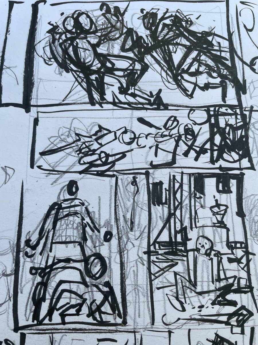 ONLYTHEBRAVE_'s tweet photo. Working out my pages and panels for the #CrisisonIndependentEarths anthology. The Soaring Eagle flies again! I love making #comics and this might be my favorite part. #sequentialart https://t.co/W1as8lYPy4