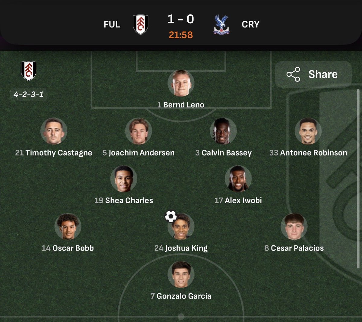 WEFOOTBALL777's tweet photo. 2026-27 PREMIER LEAGUE
Sat 5 Sep 15:00 UKT - Fulham vs Crystal Palace starting XI
#wefootball777 #football #premierleague #fulhamfc #crystalpalacefc https://t.co/yYL00ukehO