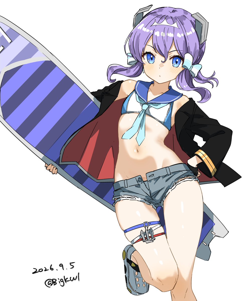 BigKwl's tweet photo. ラングレー 
#艦これ版深夜の真剣お絵描き60分一本勝負 
#艦これ版真剣お絵描き60分一本勝負_20260905 https://t.co/9OaAQBw2Uj