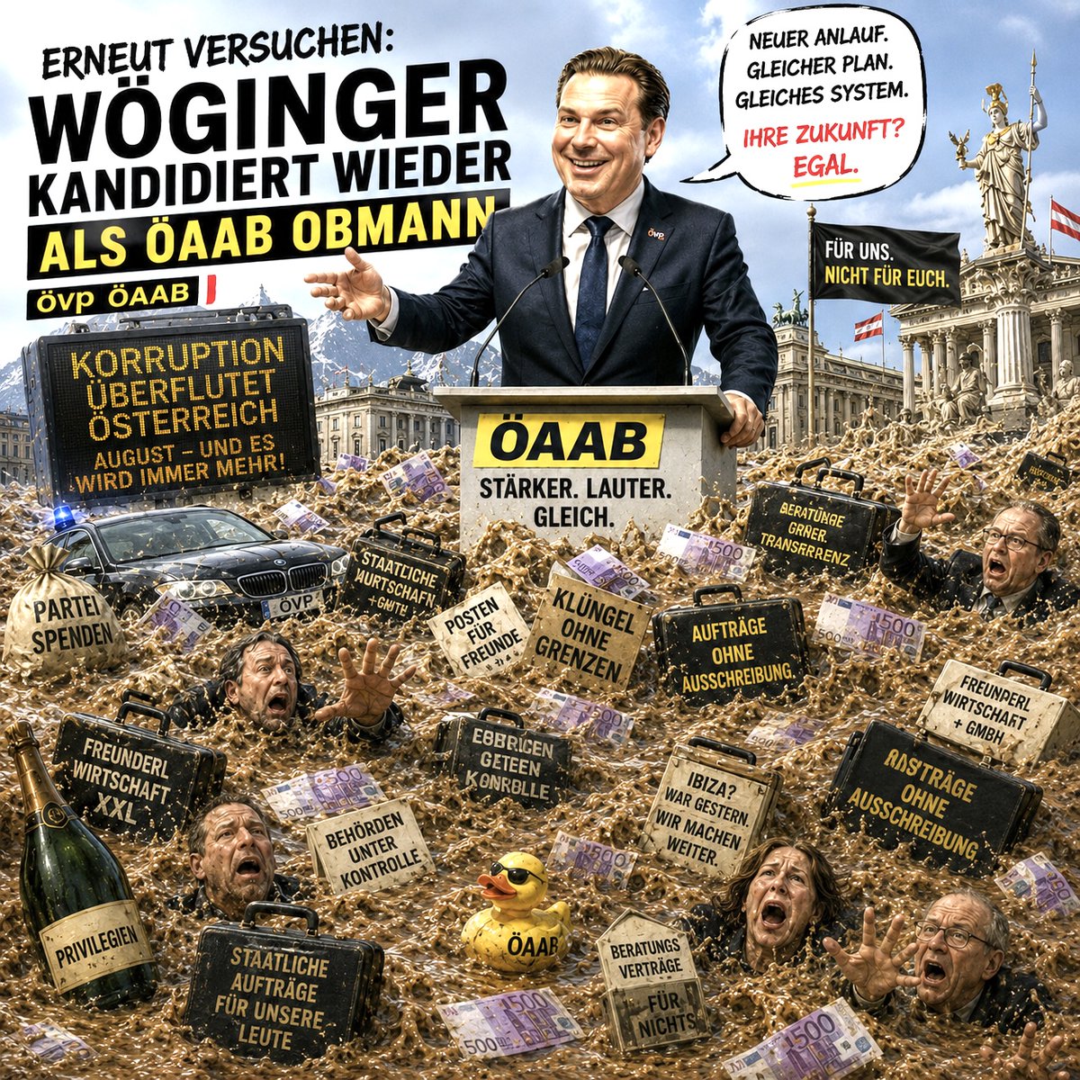 MaurerEwald's tweet photo. 🇦🇹🇦🇹orfat
Wöginger als ÖAAB-Chef wiedergewählt........
KORRUPTION hat einen Namen : ÖVP https://t.co/WkpTupAQVD