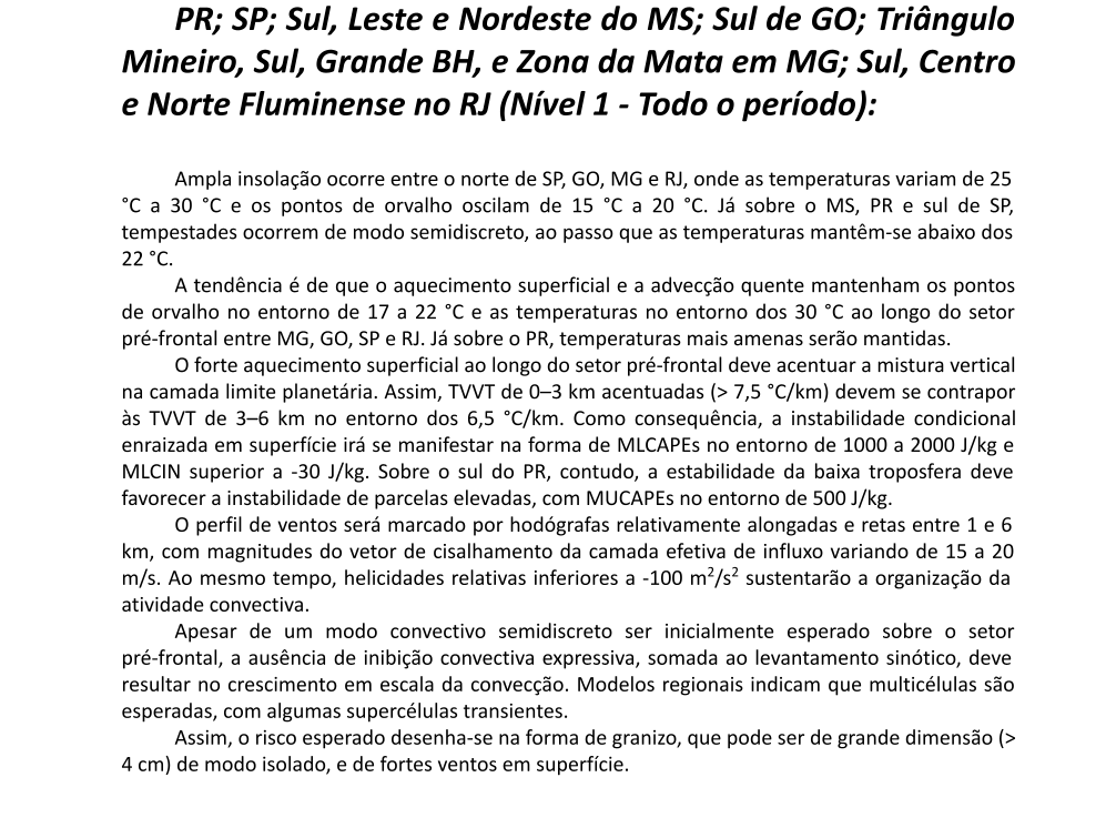 prevots_svr's tweet photo. Previsão convectiva de hoje (05/09/2026), válida até 12Z de amanhã.

https://t.co/aMLeUzygXl https://t.co/HaFBkdLLe3