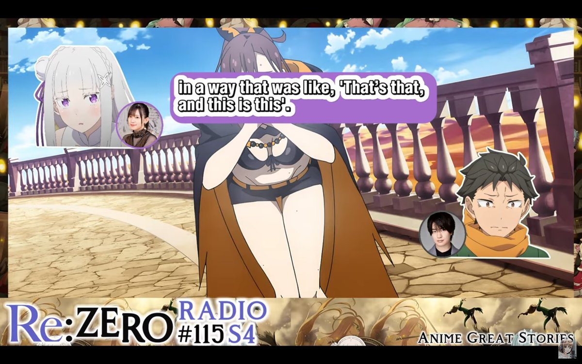 TypePHZ's tweet photo. @NotNikSmh Hey, I'd like to point out something I learned while listening to the ReZero Radio. Subaru thinks of Shaula and the Scorpion as two different things. So the subs should be, "Since it'll make Shaula cry, I won't let you (Scorpion) kill me." https://t.co/YHW4lhB6V1