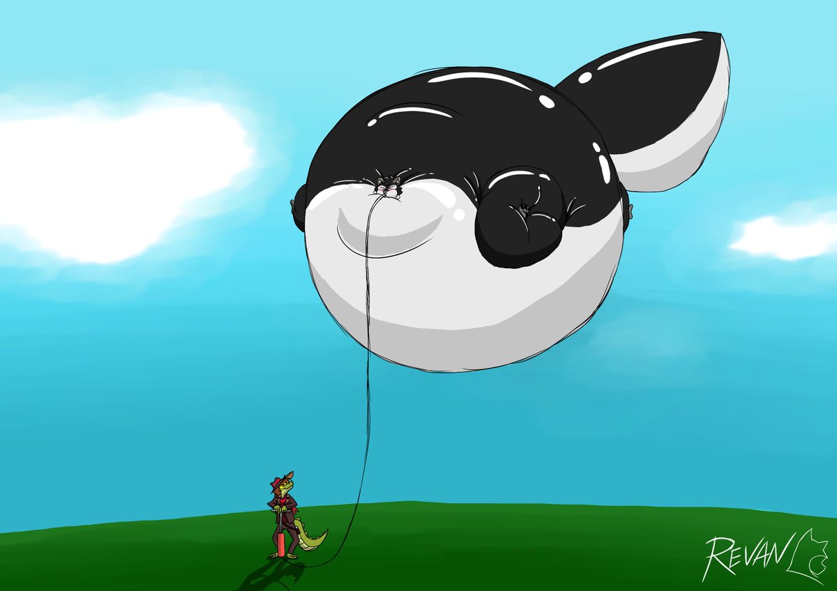 blimpygator's tweet photo. I think I can still inflate it a little more before it reaches its limit :3
.
Thanks to @pabloskyren for this gift x3 https://t.co/9HzIXMwmLc