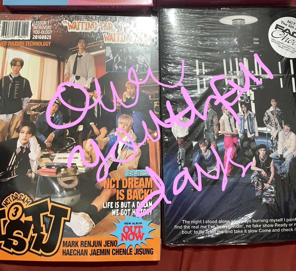 uriyouthfuldays's tweet photo. ‼️GIVEAWAY NCT FULLSET SEALED ALBUM‼️

For 2 winners (random)
⭐️ISTJ PB Introvert ver
⭐️Fact Check PB ver

T&amp;c:
🍒RT &amp; like qrt di bawah ini
🍒Follow @uriyouthfuldays
🍒Rep w/ proof dan alasan mau albumnya
🍒nctzens INA only

⚠️End 10 Sep 23.59 WIB
#NCT #NCTDREAM #NCT127

GLUCK🍀 https://t.co/TFTKxNHKeC