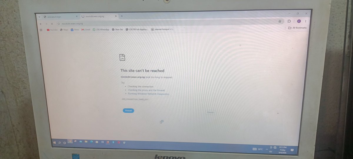 Rexziggy's tweet photo. @waecnigeria @Verydakman_ @NDENigeria @NigerianSenate 
Hello WAEC, my recruitment CBT was scheduled for 1:00–1:40pm today, but the CBT portal was unreachable during the entire scheduled period, I've tried using several browsers &amp; devices to no avail. https://t.co/xjnB0xWydc