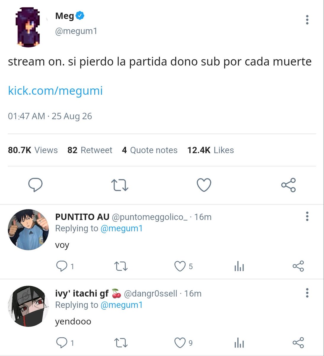 kinitafushi's tweet photo. 1 kill = 1 pete ;; #itafushi 🔞 AU

Donde Megumi e Itadori son dos streamers famositos y tienen una relación a escondidas.

O donde, en un stream, Megumi hacía una dinámica para su chat sin que sepan que al mismo tiempo era una para él mismo, con itadori bajo el escritorio. https://t.co/uEeoil97Yq