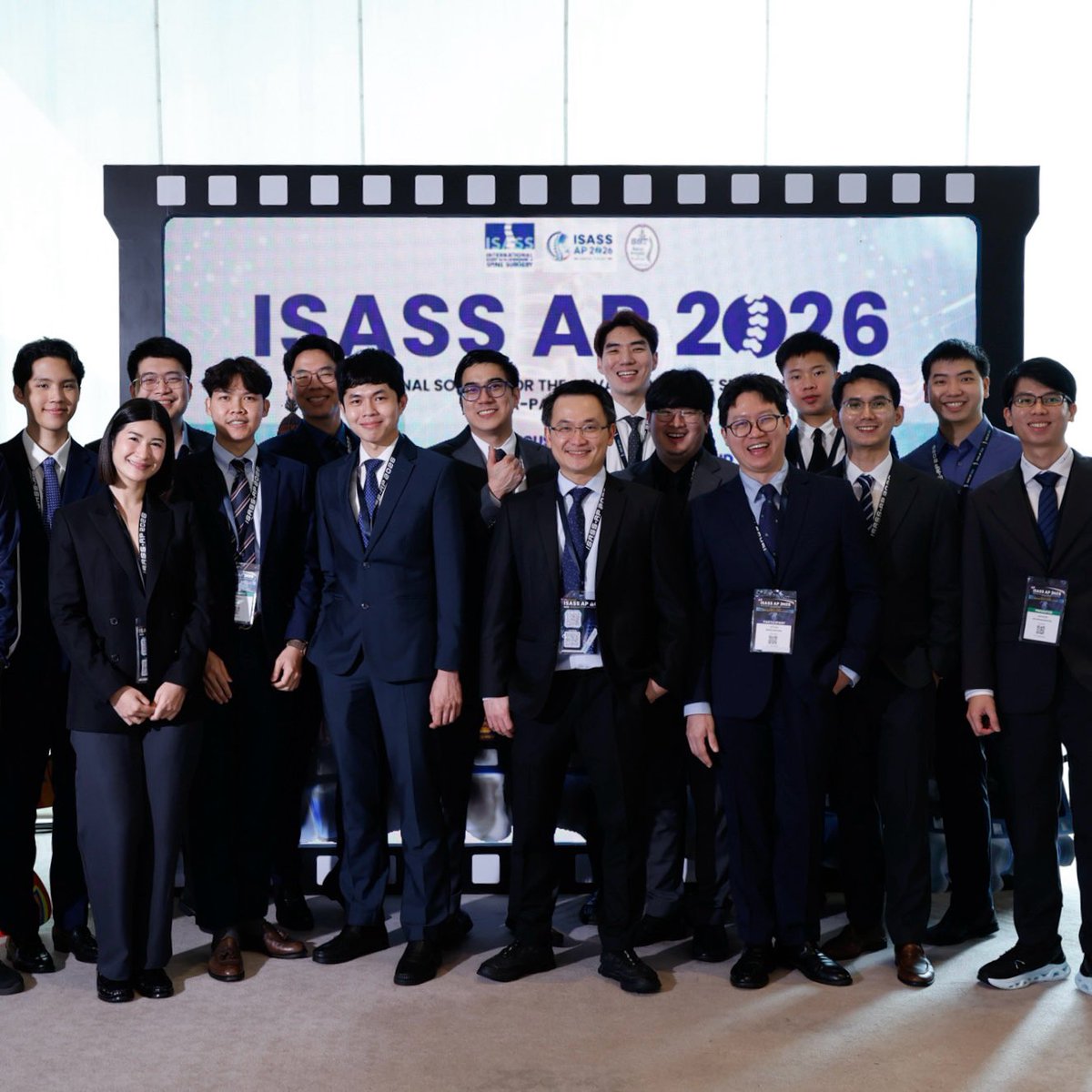 SamSompoom's tweet photo. Volunteering at ISASS-AP 2026 is undoubtedly my favorite spine surgery experience so far.

A special thank you goes to my CU Spine mentors, Ajarn Vit, Ajarn Weerasak, Ajarn Worawat, Ajarn Wicharn, P’Jai, P’Arm and P’Ben for organizing our conference🙇‍♂️🙇‍♂️🙇‍♂️ https://t.co/uwri42FBK3