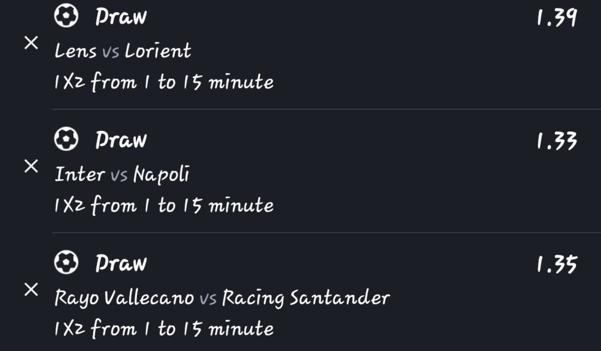 thebistt's tweet photo. 1-15 minutes draw, let's go

Sportybet code - 447DXW https://t.co/DXD4ONHQaK