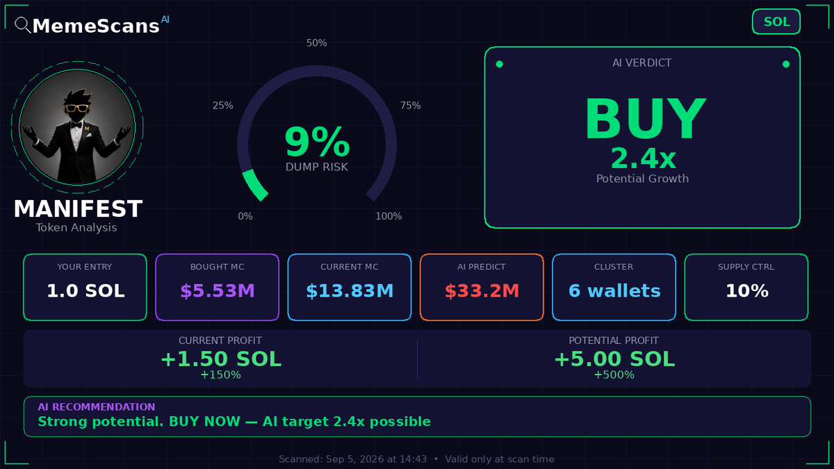 MemeScansX's tweet photo. $MANIFEST -  CA: BCdwQBAn8dYB5YjTsoB6TdHAWokxv28k2oZUodERpump 
  
 Check No. 35649 https://t.co/3IXtgFM7pW