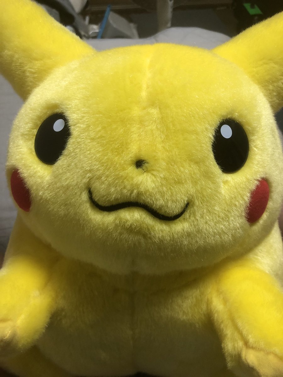 Nek0_rain's tweet photo. このピカチュウ
ロンみたいで可愛い片方だけ上がってる https://t.co/LgEbKOgUdu