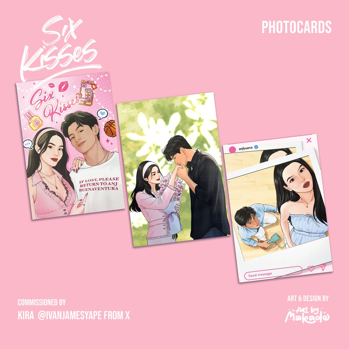 untitledblue's tweet photo. ₊˚⊹♡ Six Kisses Photocards
Commissioned by @ivanjamesyape 

⟡ do not download, edit or feed to ai 
  #artph #artbymakade #arrowheads https://t.co/I5id4Z3XzA