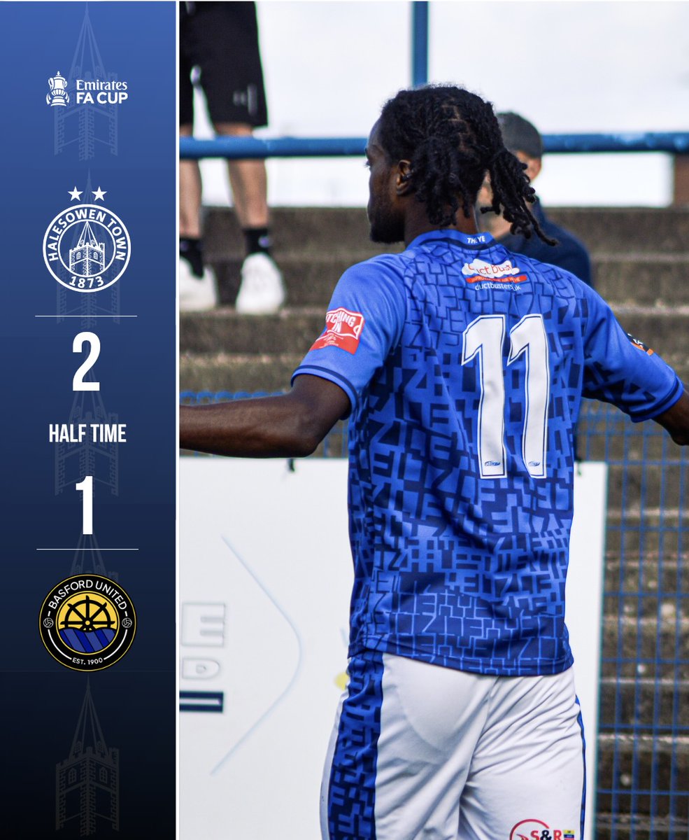 halesowentownfc's tweet photo. ποΈ The first half turnaround is complete, as Silva & Cowley's goals send us ahead, despite Sandhu's early strike for the visitors
#UpTheYeltz | #EmiratesFACup | #HALBAS https://t.co/bg38BAiB6N