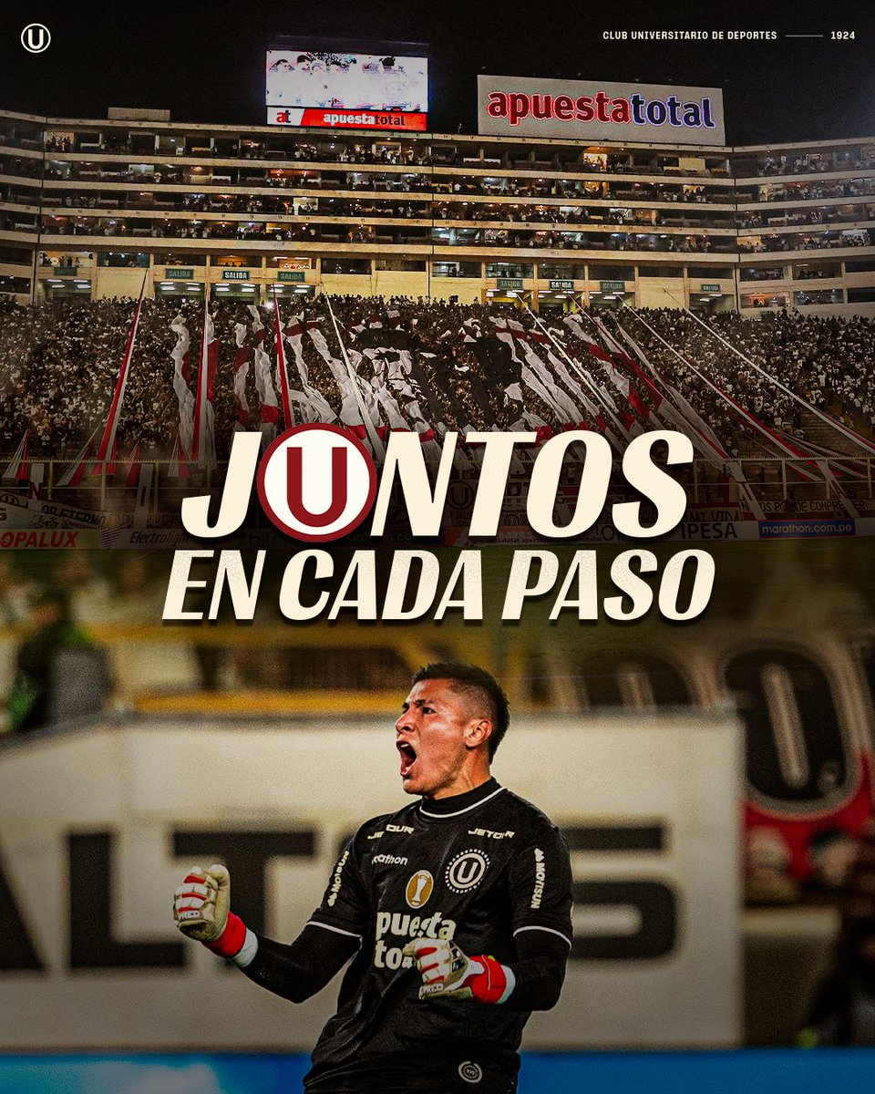 Universitario's tweet photo. Ⓤ𝗡 𝗠𝗜𝗦𝗠𝗢 𝗢𝗕𝗝𝗘𝗧𝗜𝗩𝗢 💛

🎟️ ¡Esta noche jugamos todos! 👉 https://t.co/YwD9g6d2NH

#UnidosOtraVez
#ConLaUsiempre https://t.co/hLTMRLdluP