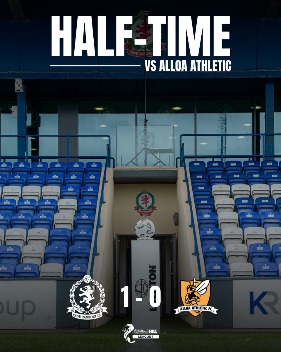CoveRangersFC's tweet photo. Ahead at the break 🙌

#CRFCLive https://t.co/z3v0NBOyLr